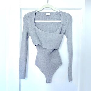 Abercrombie & Fitch Wrap Sweater Bodysuit